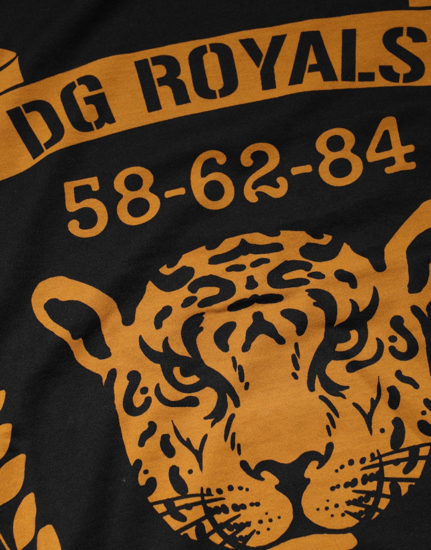 T-shirt ras du cou en coton noir Dolce &amp; Gabbana DG Royals