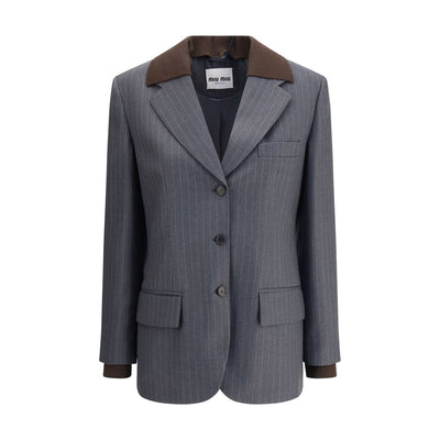 Blazer rayé Miu Miu