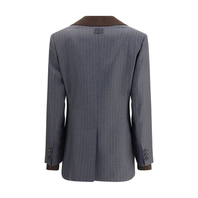 Blazer rayé Miu Miu