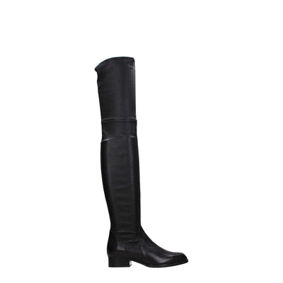 Parallèle Black Leather Over The Knee