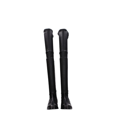 Parallèle Black Leather Over The Knee