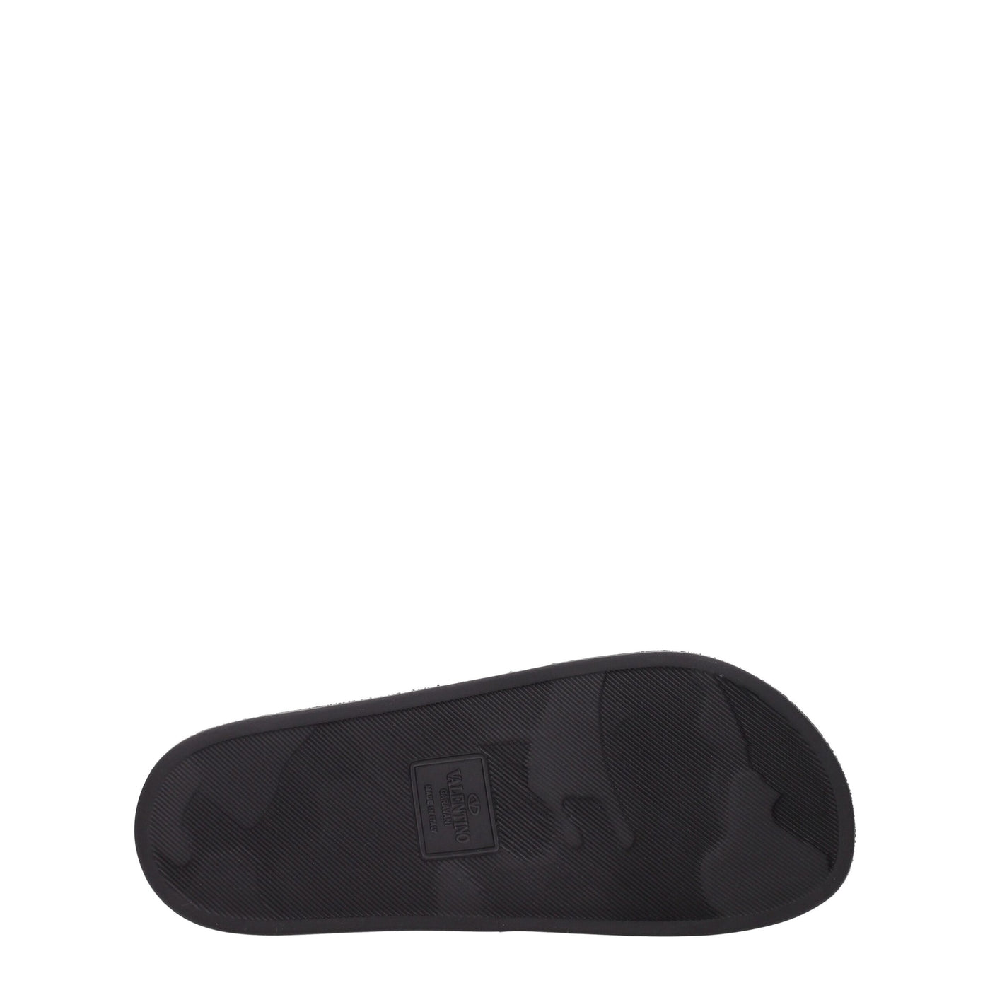 Sandales chaussons en coton noir Valentino Garavani