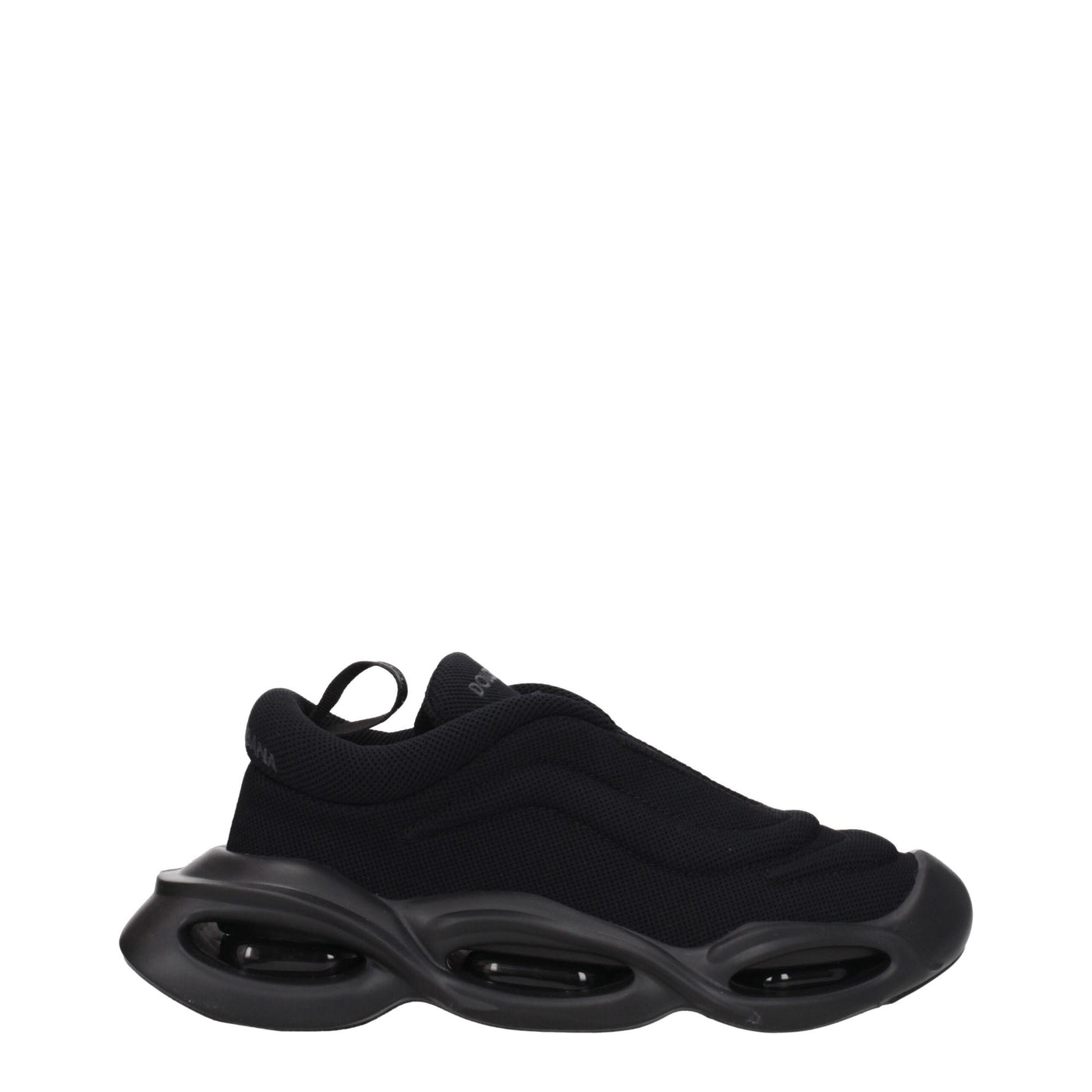 Dolce &amp; Gabbana Zwarte Stoffen Dikke Sneakers
