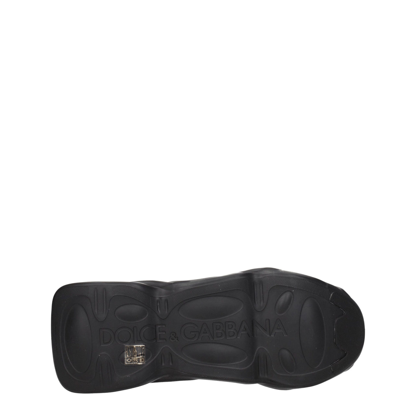 Dolce &amp; Gabbana Zwarte Stoffen Dikke Sneakers
