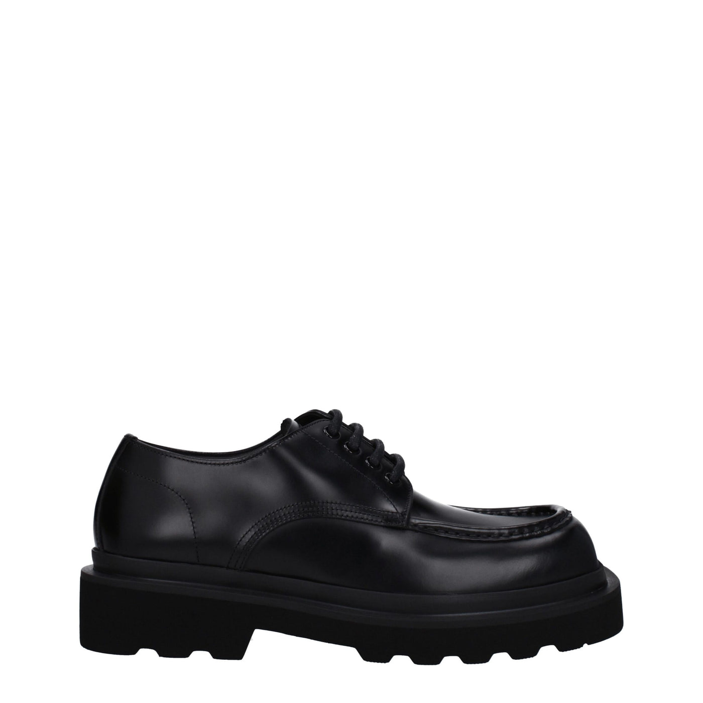 Dolce &amp; Gabbana Zwarte Leren Oxfords en Derbies