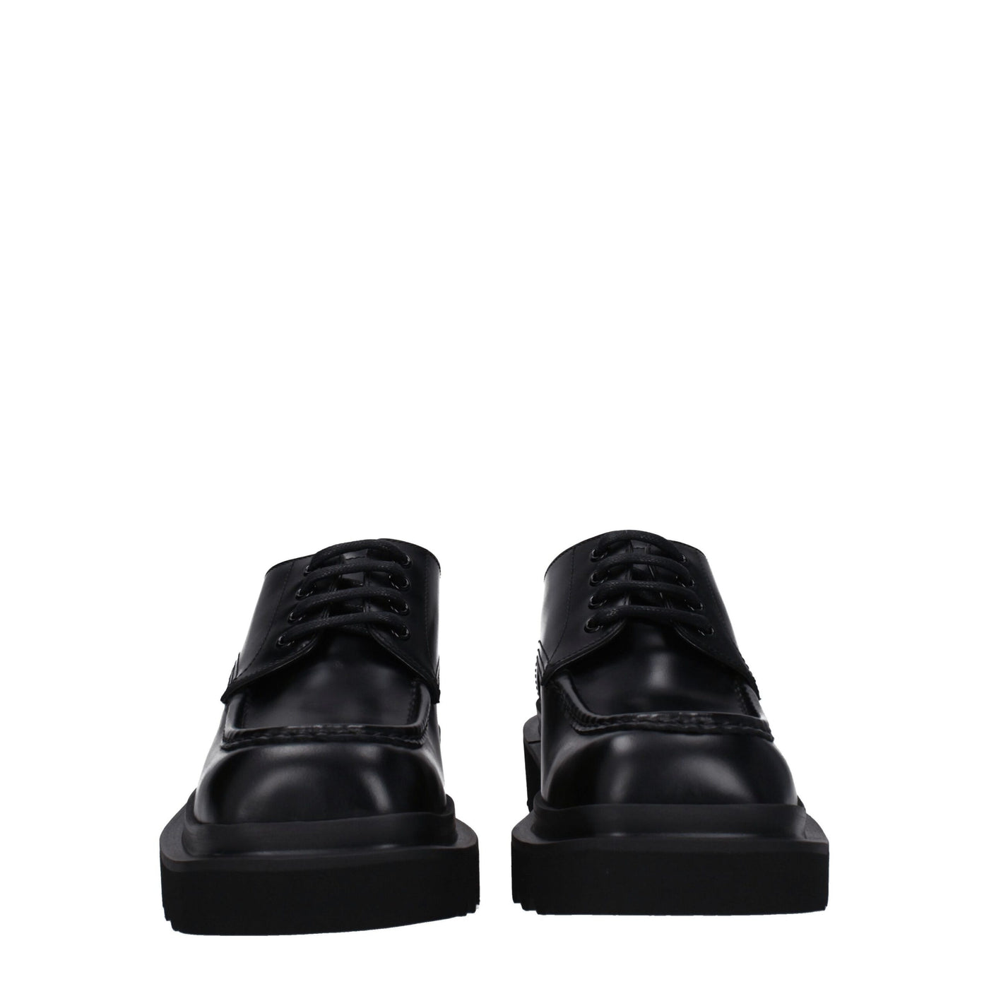 Dolce &amp; Gabbana Zwarte Leren Oxfords en Derbies