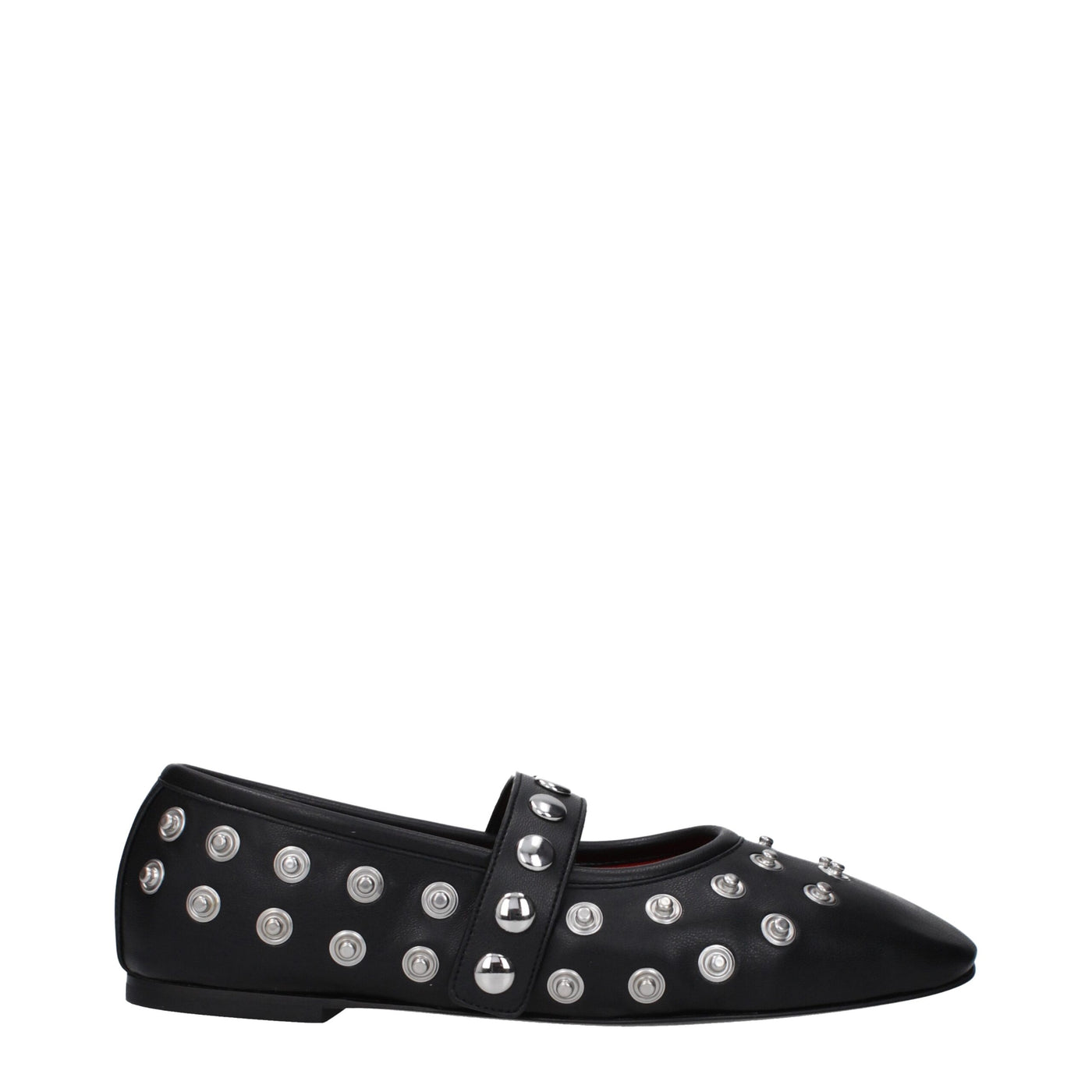 Stella McCartney zwarte leren ballerina's