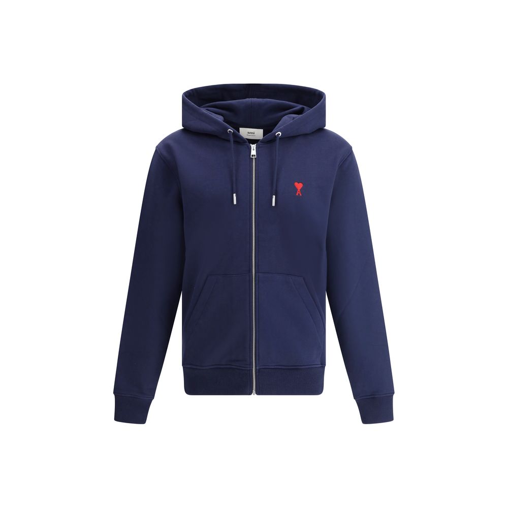 Sweat à capuche avec logo Ami Paris