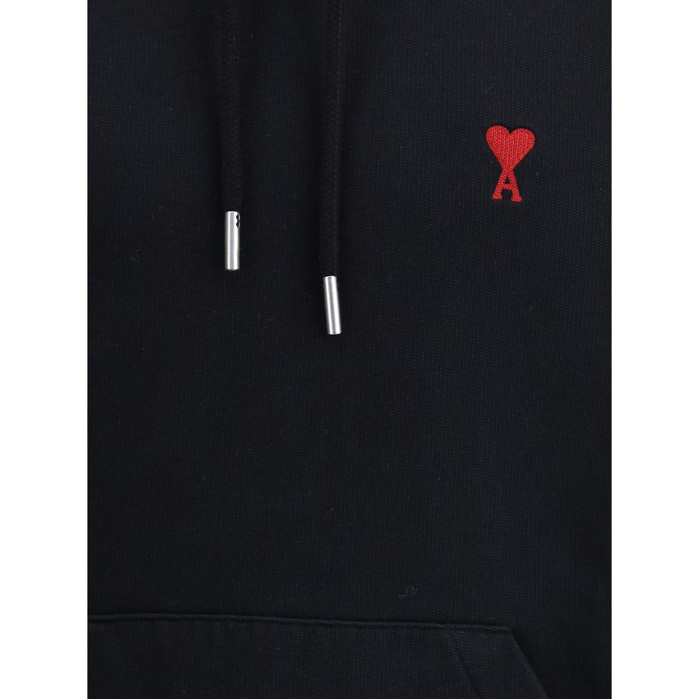 Sweat à capuche avec logo Ami Paris