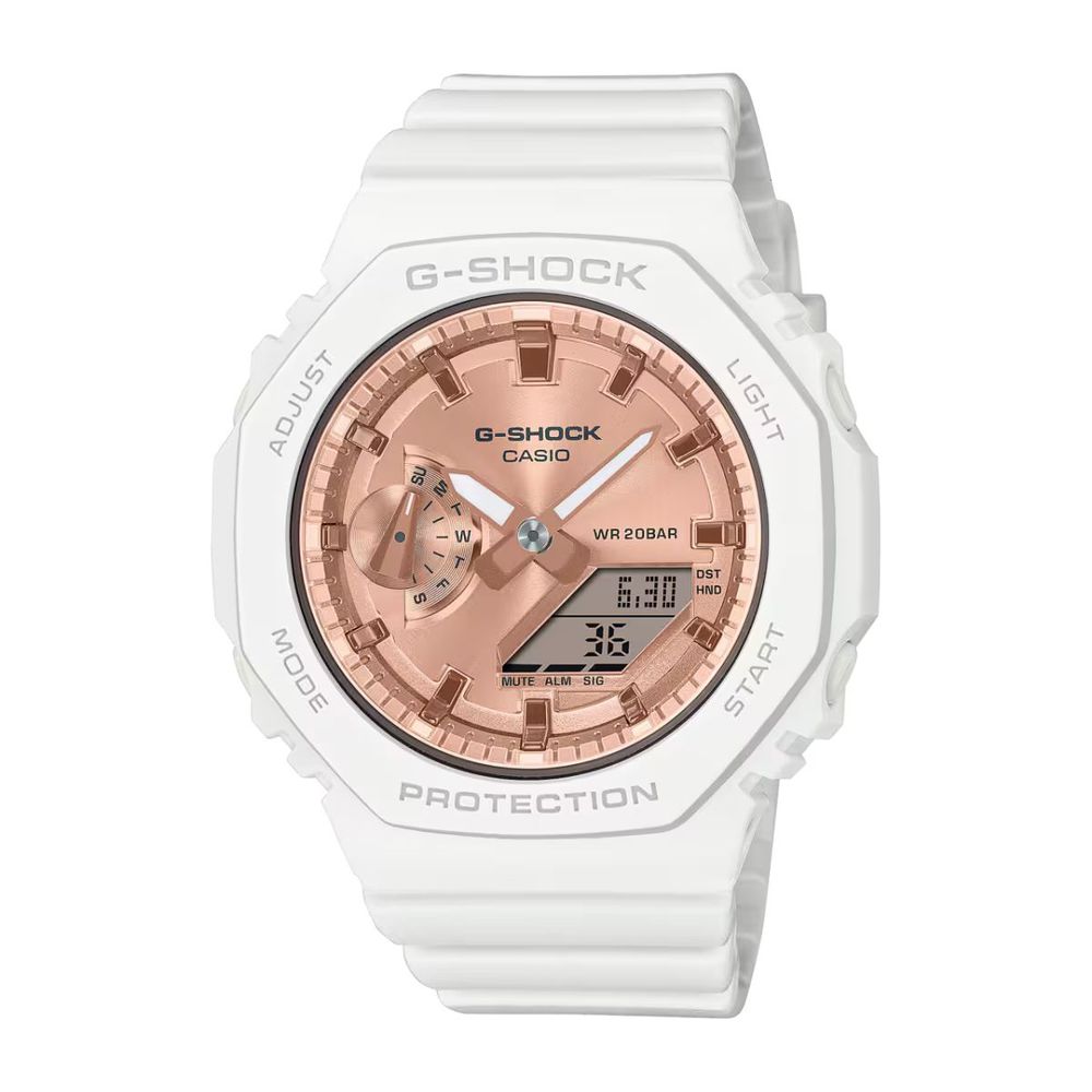 Montre Casio en résine blanche