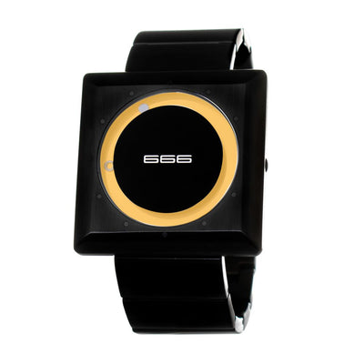 Montre 666BARCELONA en acier inoxydable noir