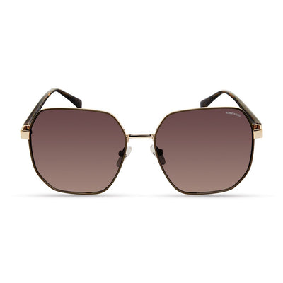 Kenneth Cole gouden metalen zonnebril