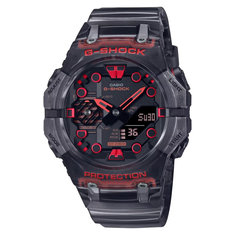 Montre Casio en résine noire