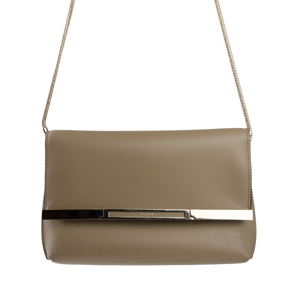 Giada beige leren crossbodytas