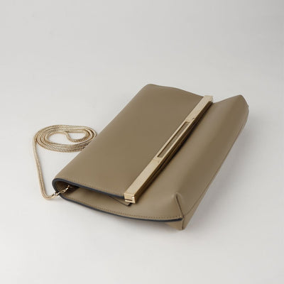 Giada beige leren crossbodytas