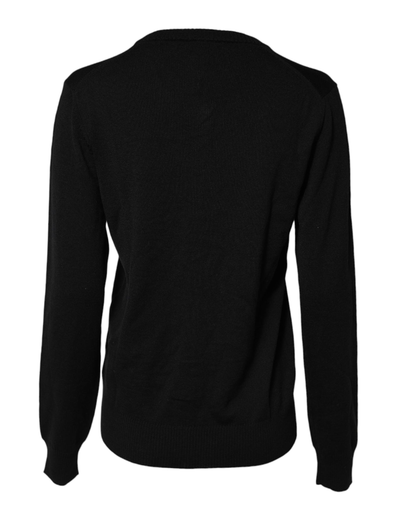 Dolce &amp; Gabbana Zwarte Wollen Gebreide Cardigan Trui