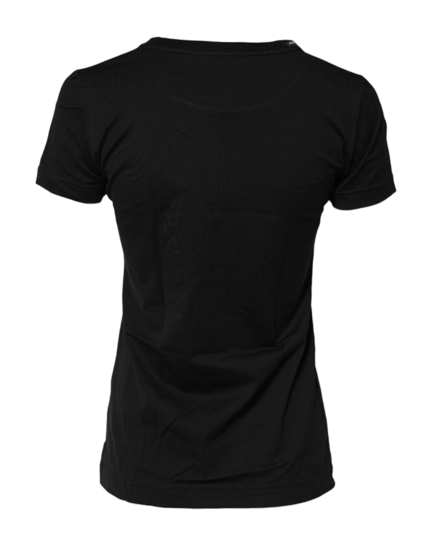 Dolce &amp; Gabbana Zwart T-shirt met korte mouwen en ronde hals