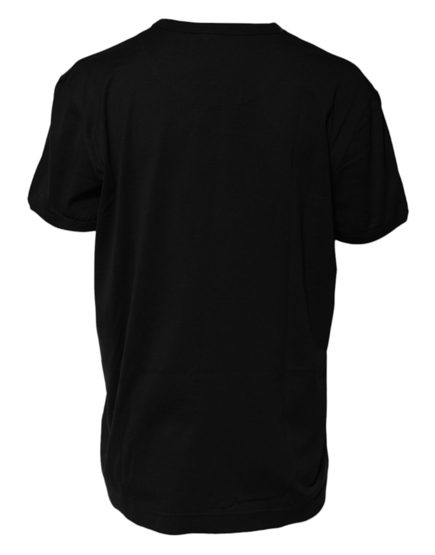 Dolce &amp; Gabbana Zwart Katoenen Goodluck Tee T-shirt met Ronde Hals