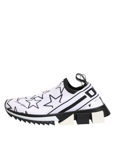 Dolce & Gabbana White Stars Sorrento Low Top Sneakers Shoes