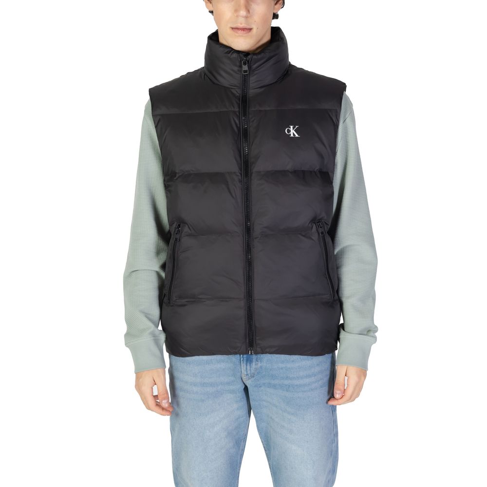 Veste sans manches en polyamide noir Calvin Klein Jeans