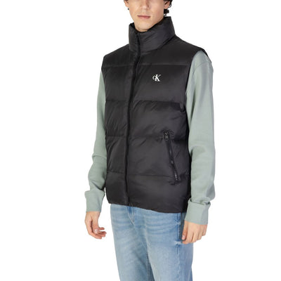 Veste sans manches en polyamide noir Calvin Klein Jeans