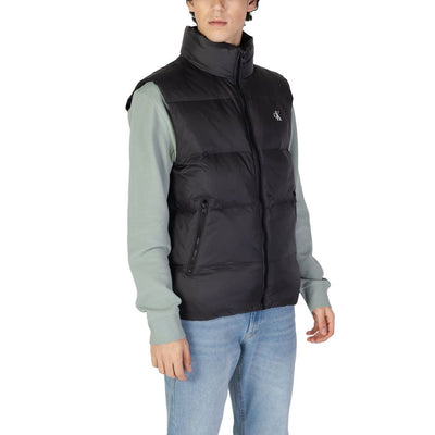 Veste sans manches en polyamide noir Calvin Klein Jeans