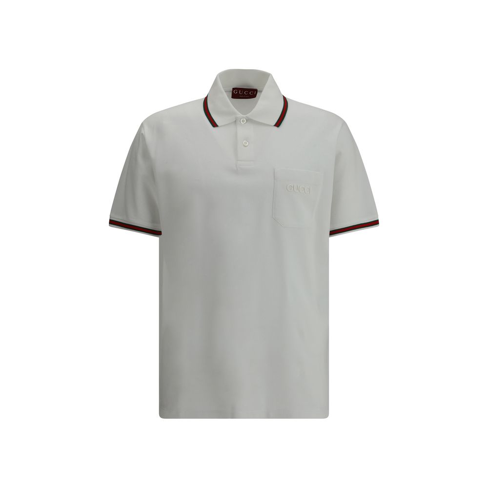 Pull polo avec logo Gucci
