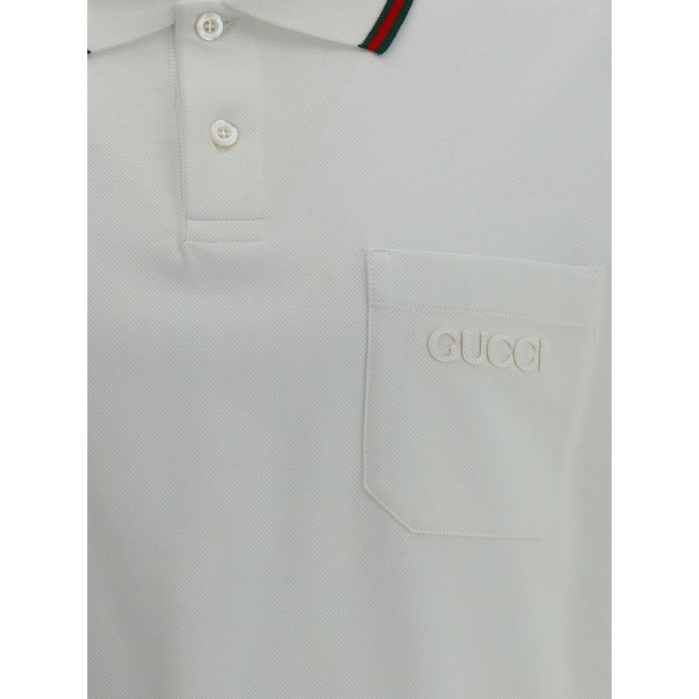 Pull polo avec logo Gucci