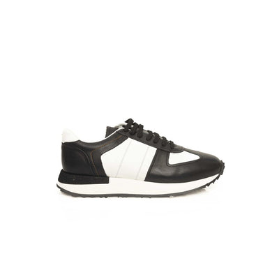 Cerruti 1881 Zwarte Kalfsleren Heren Sneaker