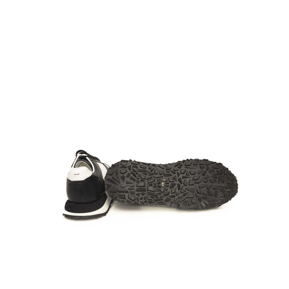 Cerruti 1881 Zwarte Kalfsleren Heren Sneaker