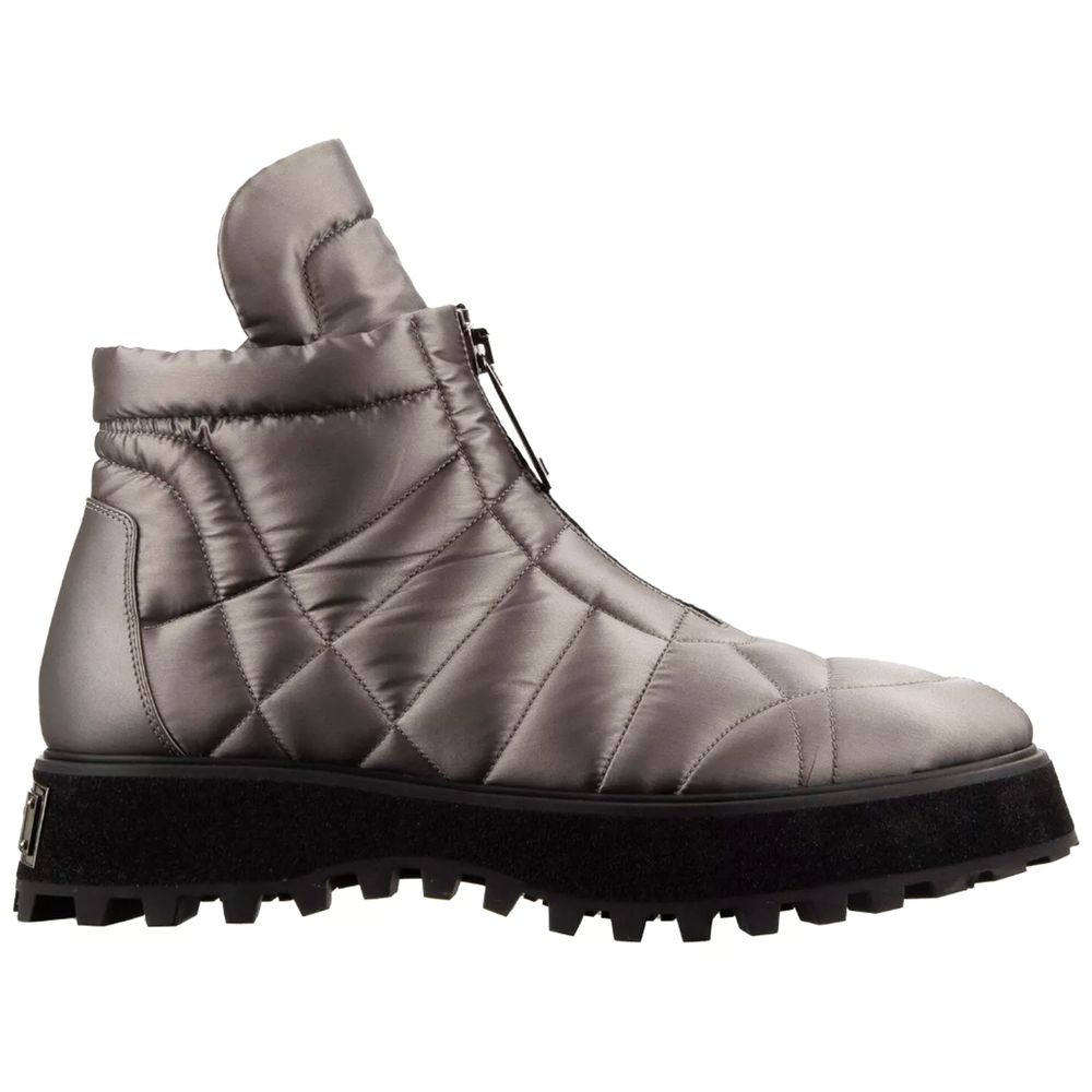 Dolce &amp; Gabbana Grijze Nylon Laars