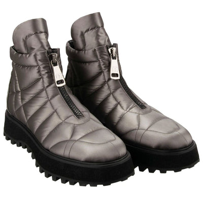 Dolce &amp; Gabbana Grijze Nylon Laars
