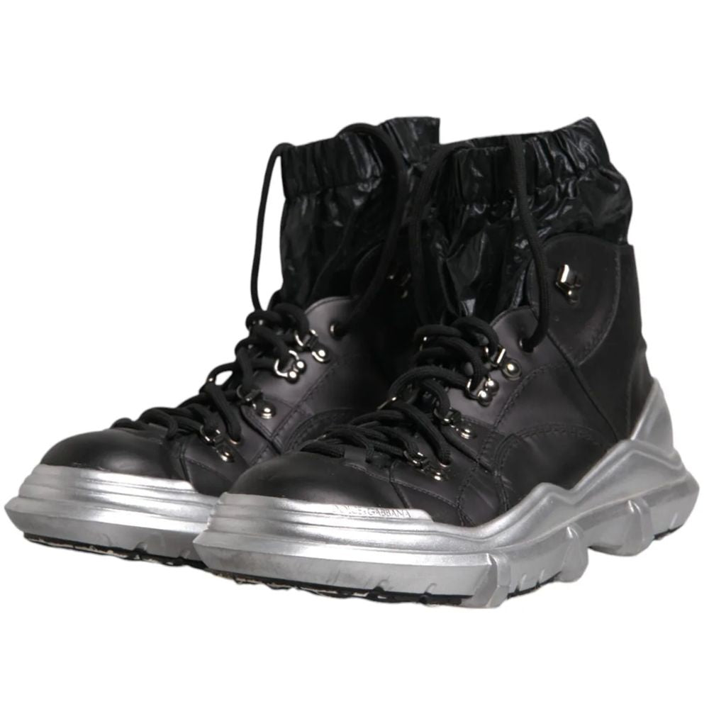 Dolce &amp; Gabbana zwarte nylon laars