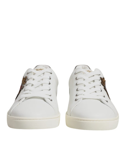 Dolce &amp; Gabbana Witte Sacred Heart Lage Sneakers voor Heren