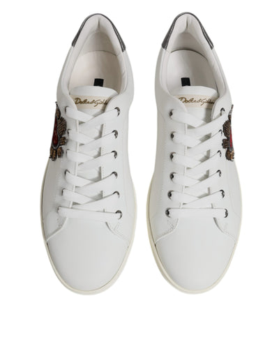 Dolce &amp; Gabbana Witte Sacred Heart Lage Sneakers voor Heren