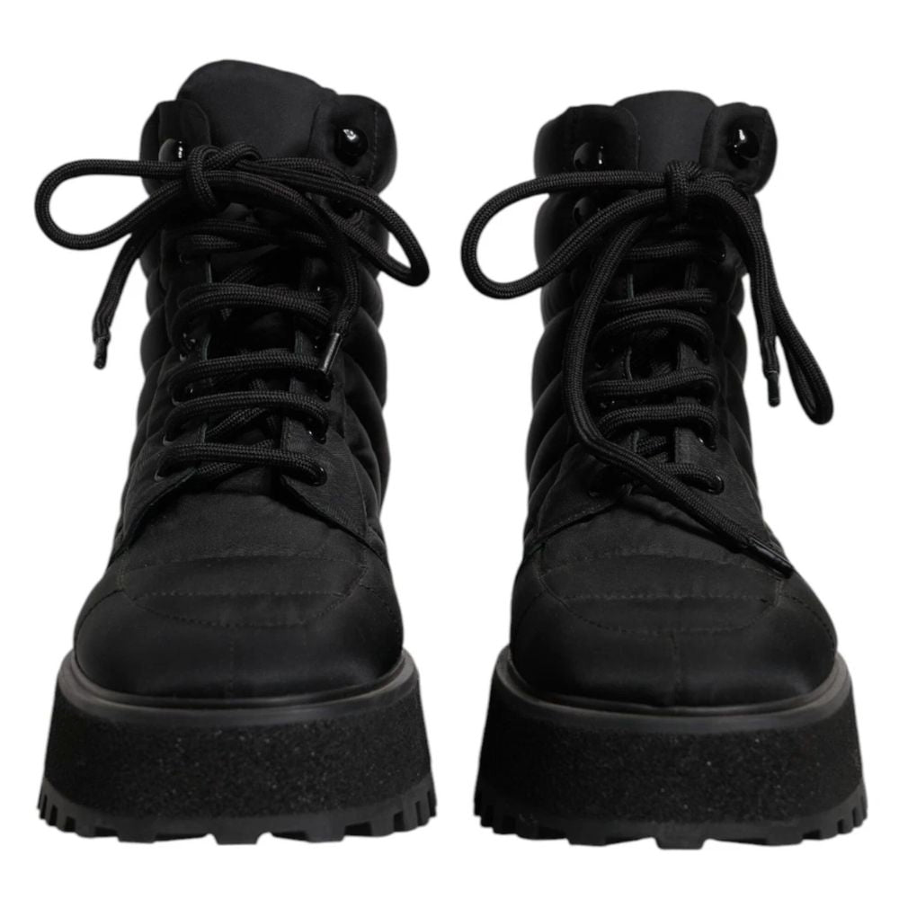 Dolce &amp; Gabbana zwarte nylon laars