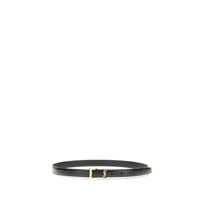 Saint Laurent Cassandre-riem met krokodilleneffect