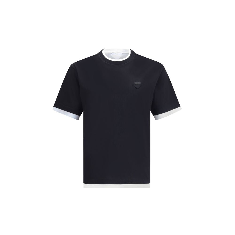 T-shirt double couche Prada