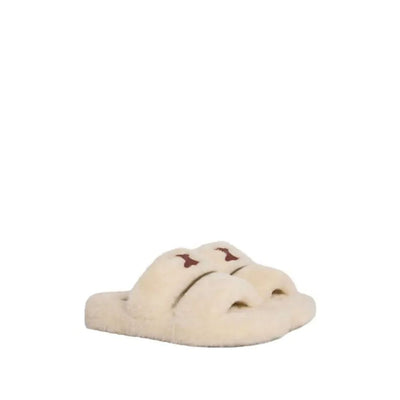 Celine Fur Triomphe Shearling Slides