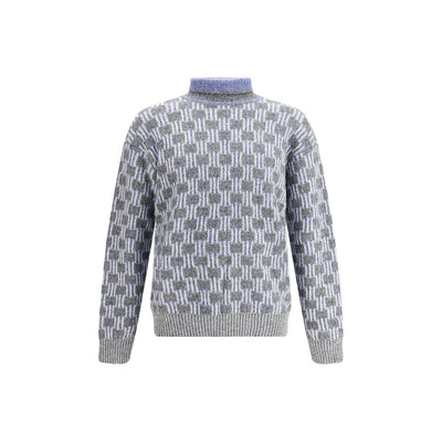 Pull col roulé à motif graphique Giorgio Armani