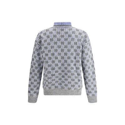 Pull col roulé à motif graphique Giorgio Armani