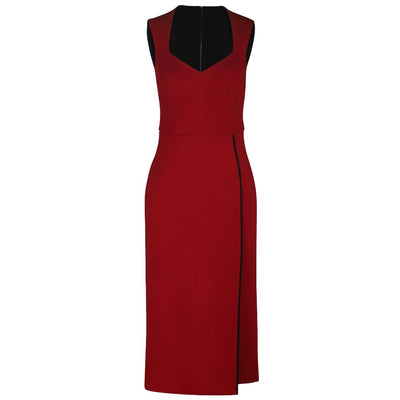 Dolce &amp; Gabbana Rode Viscose Jurk