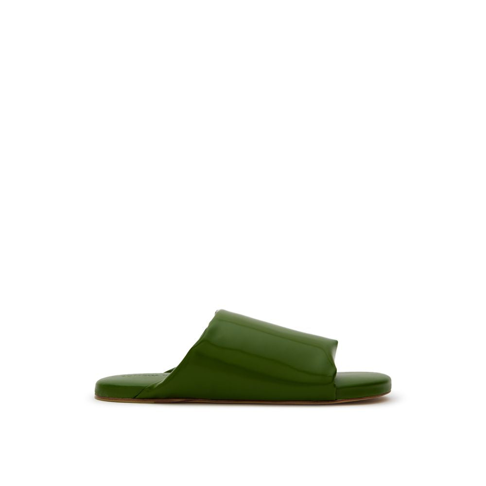 Bottega Veneta Groene Leren Slipper