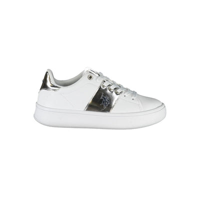 Baskets blanches en polyester US POLO ASSN.