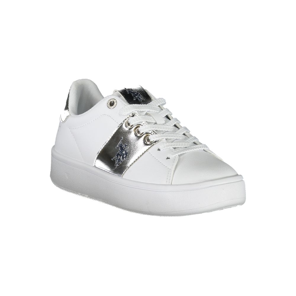Baskets blanches en polyester US POLO ASSN.