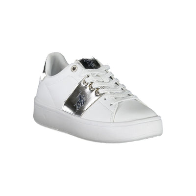 Baskets blanches en polyester US POLO ASSN.