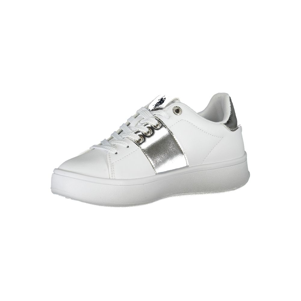 Baskets blanches en polyester US POLO ASSN.
