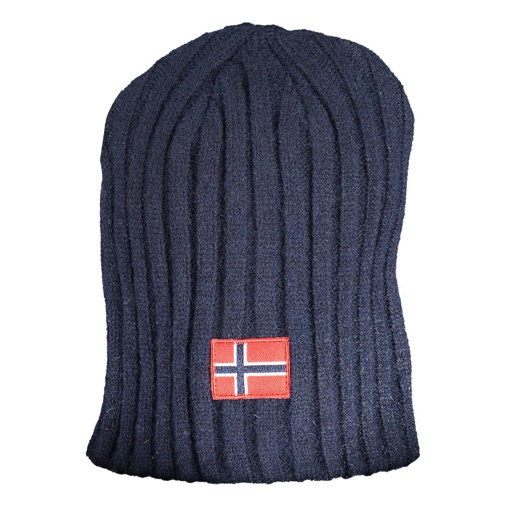 Casquette et chapeau bleus en polyester, Norvège 1963