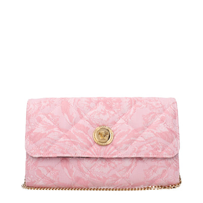 Pochettes en tissu rose Versace