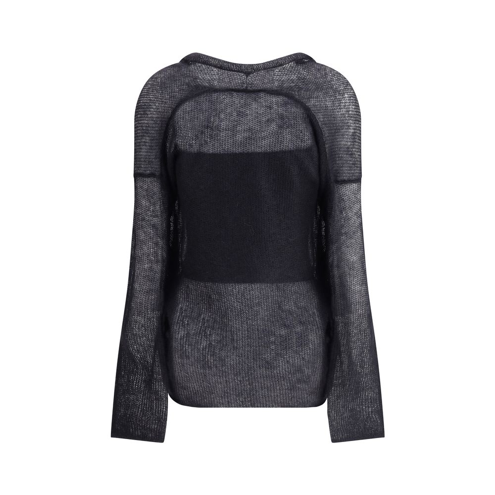 Giorgio Armani Dubbelrijs vest en top in een mix van wol en mohair Twinset